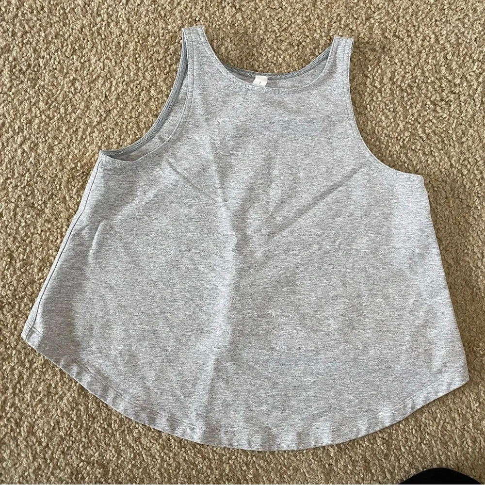 Lululemon Blissed Out Tank Heathered Core Light Grey